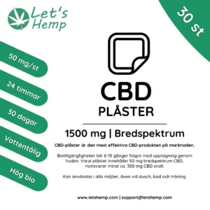 cbd plåster 15mg/st | 30 st